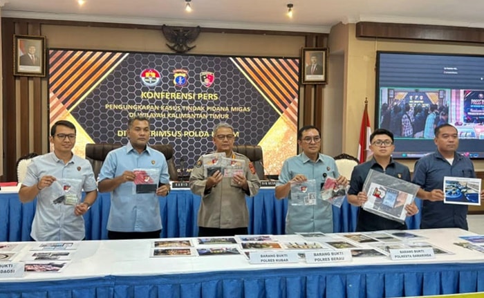 Polda Kaltim Gagalkan Penyalahgunaan BBM Subsidi, Sita Ratusan Jeriken, Modus Barcode Palsu
